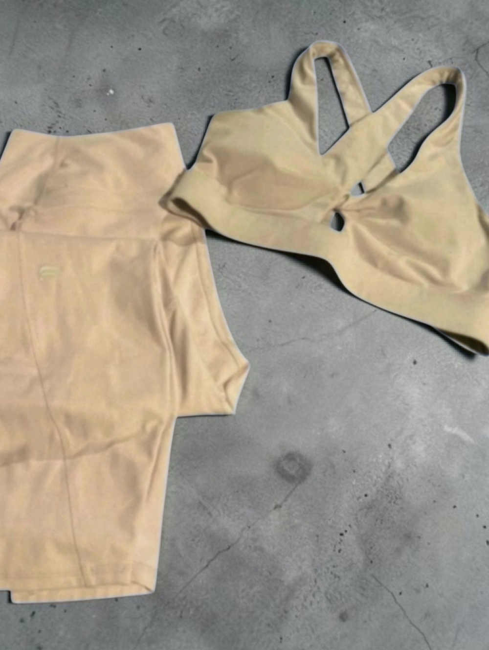 Fabletics Set Sports Bra & Leggings Large Blush